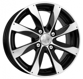 Диск K&K Джемини 6 x 15 4*100 Et: 45 Dia: 54,1 алмаз черный