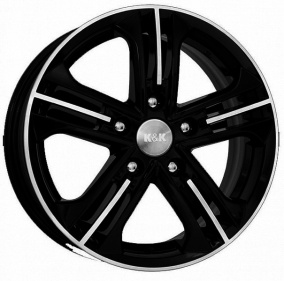Диск K&K Trinity 6 x 15 5*114,3 Et: 50 Dia: 67,1 алмаз черный