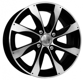 Диск K&K Джемини 5,5 x 14 4*100 Et: 39 Dia: 67,1 Алмаз черный