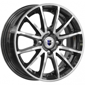 Диск K&K Квант 5,5x14 4*100 Et:40 Dia:54,1 алмаз чёрный