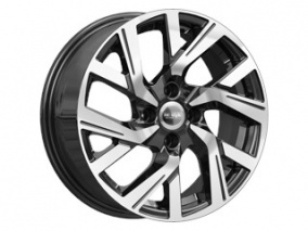 Диск K&K КС1030 6x15 4*100 Et:37 Dia:60,1 алмаз чёрный