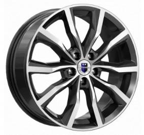 Диск K&K Портер 7,5x18 5*112 Et:45 Dia:66,6 алмаз чёрный