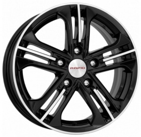 Диск K&K Trinity 6x15 5*114,3 Et:44 Dia:67,1 алмаз черный