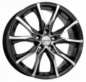 Диск K&K Твист 7,5x17 5*120 Et:43 Dia:72,6 алмаз чёрный