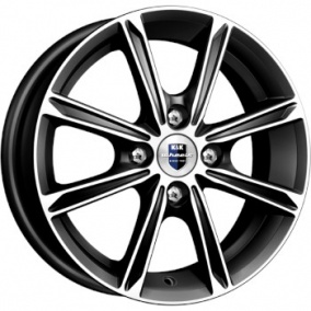 Диск K&K Флэш 5x14 4*100 Et:43 Dia:60,1 алмаз черный