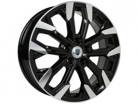 Диск K&K Морейн 6,5x17 5*112 Et:43 Dia:66,6 алмаз чёрный