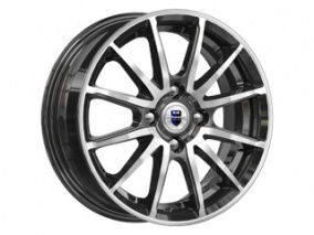 Диск K&K Квант 5,5x14 4*100 Et:38 Dia:67,1 алмаз чёрный