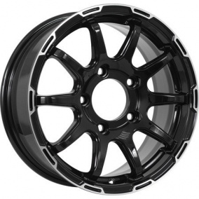 Диск KDW KD1660 6,5x16 5*139,7 Et:40 Dia:98 Black Front Polished