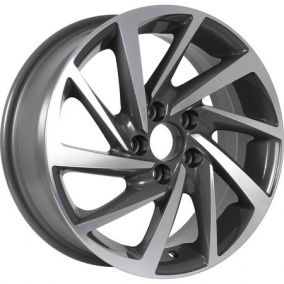 Диск KDW KD1530 6x15 4*100 Et:46 Dia:54,1 Grey Front Polished