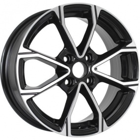 Диск KDW KD1590 6x15 4*100 Et:45 Dia:60,1 Black Front Polished