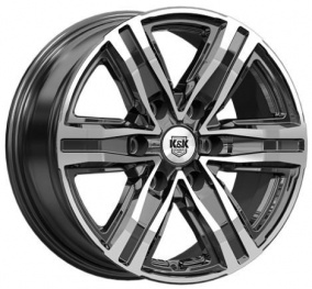 Диск K&K R8 (КС1174) 7,5x17 6*139,7 Et:36 Dia:100,1 алмаз черный