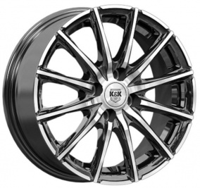 Диск K&K Сандал 6x15 4*108 Et:45 Dia:63,35 алмаз чёрный
